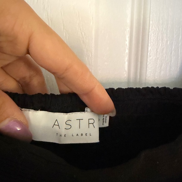 Astr Black Ruched Blouse - Picture 2 of 4